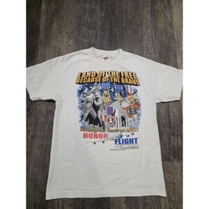 Vintage America "Home of The Free Because of The Brave" Print Men's Size Medium